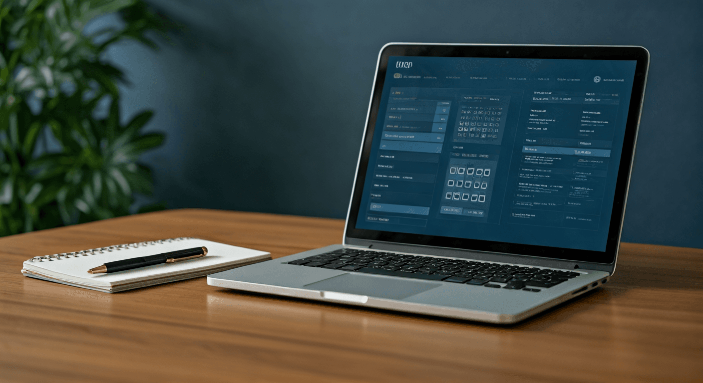 Professional taking a typing test during a job interview process