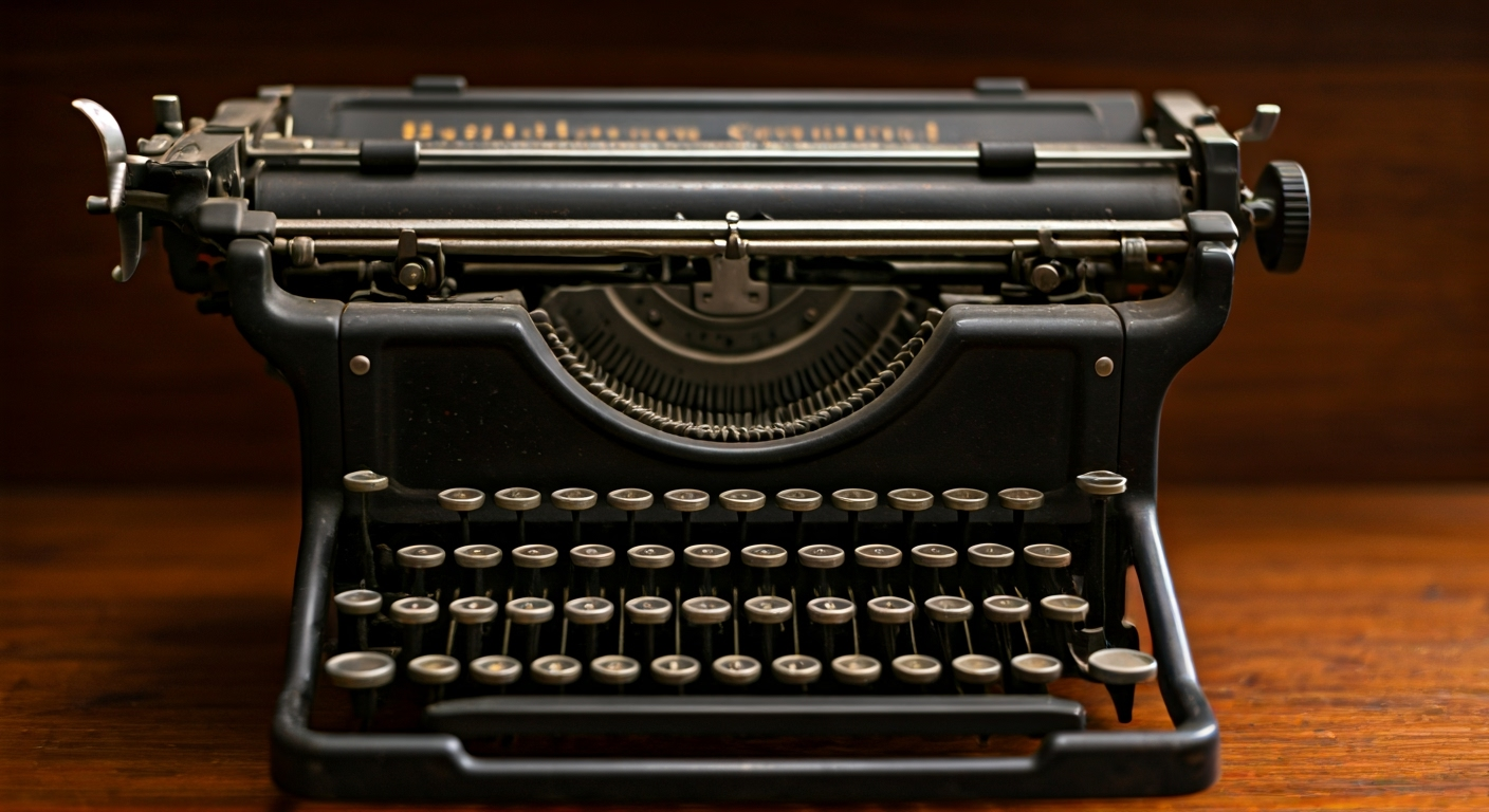 Vintage Remington typewriter QWERTY keys