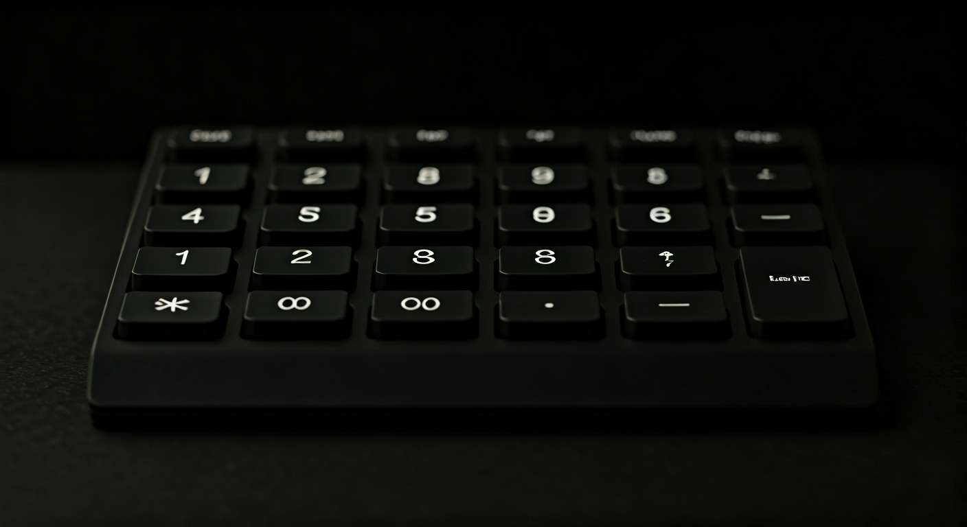 Close-up numpad highlighted