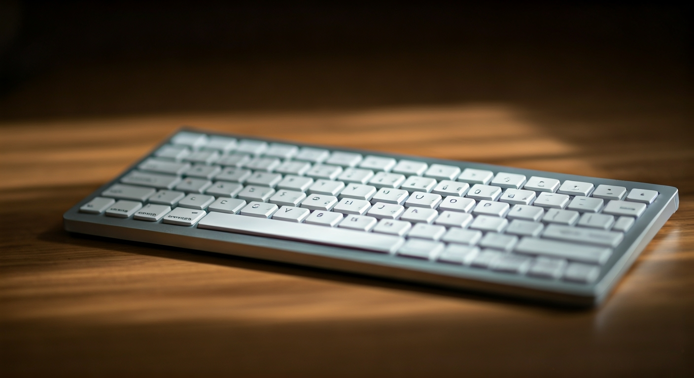 Warm keyboard with a short checklist