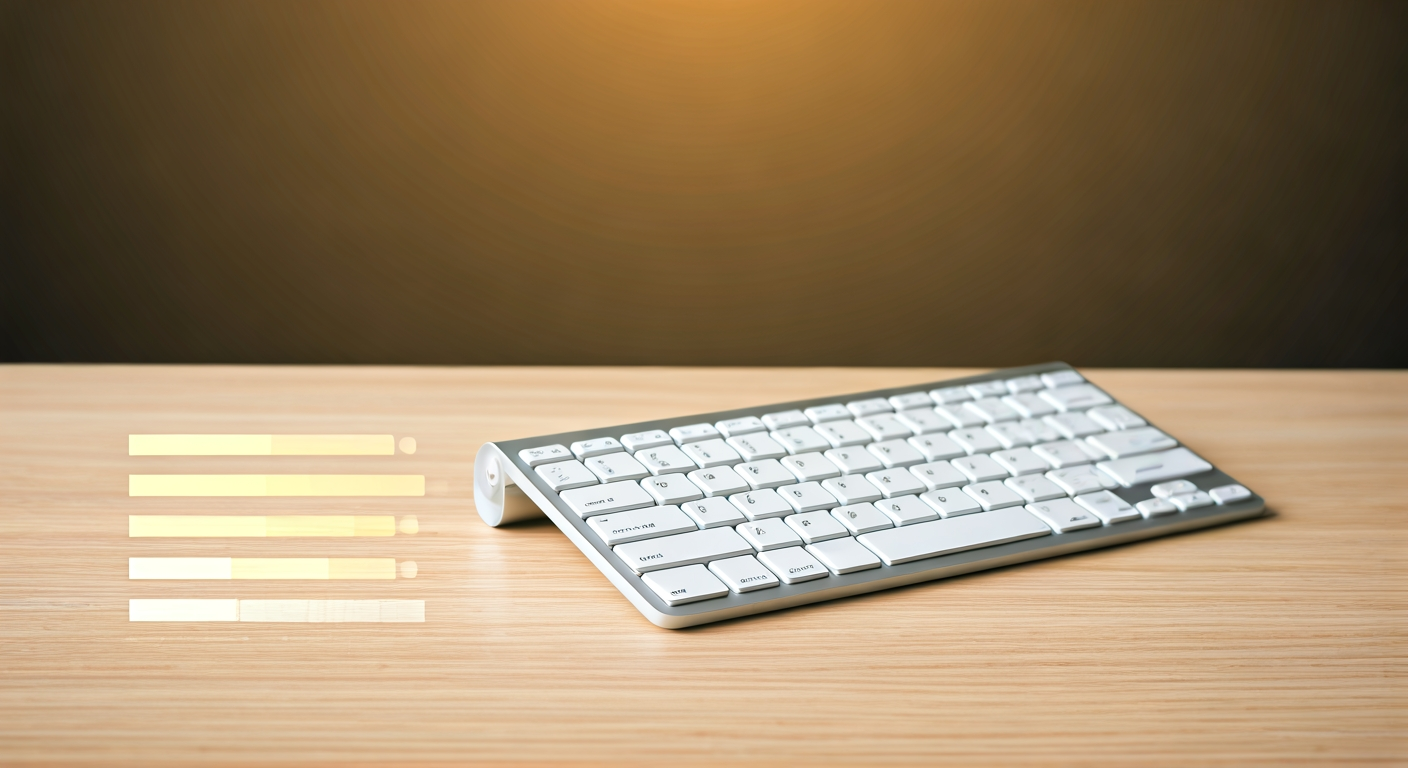 Chart showing typing speed benchmarks by age group