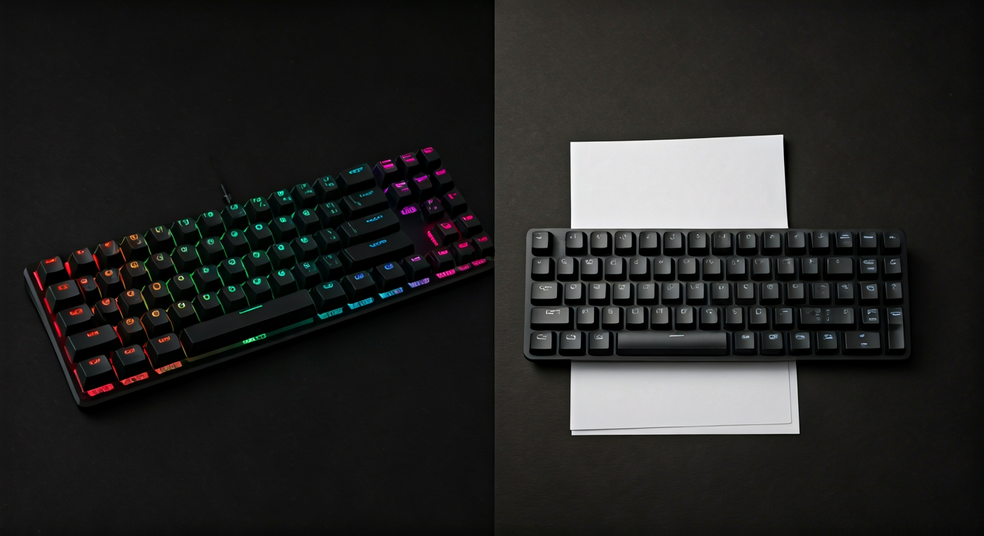 Split screen showing typing game and typing drill