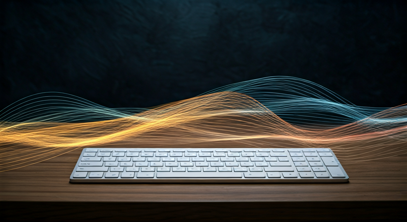 Graph showing fluctuating typing speed results